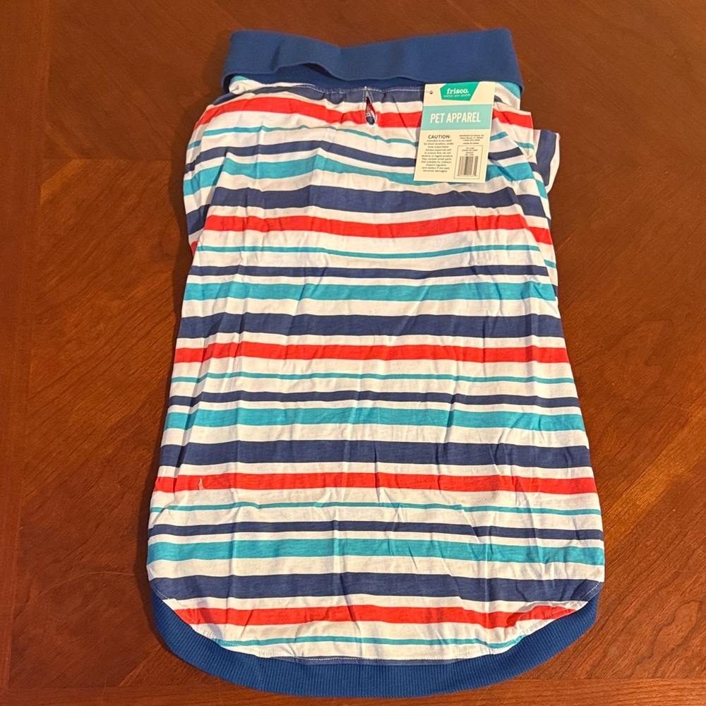 Striped Pet Apparel Shirt Size XX-Large